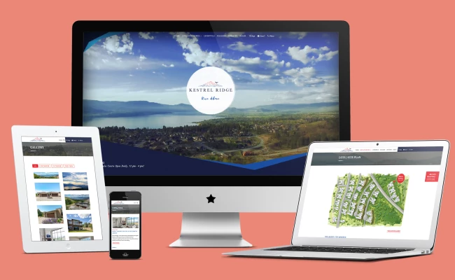 Sales materials created for Kestrel Ridge, designed to engage prospects and support a confident, informed buying decision